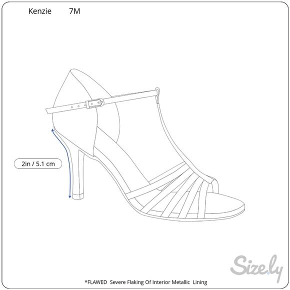 KENZIE Rust Red Copper Leather Metallic Mary Jane Heel Grannycore Women 7M FLAW - Picture 2 of 12